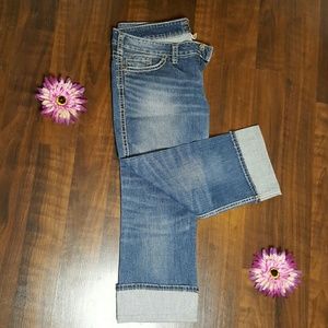 Silver Capri Jeans